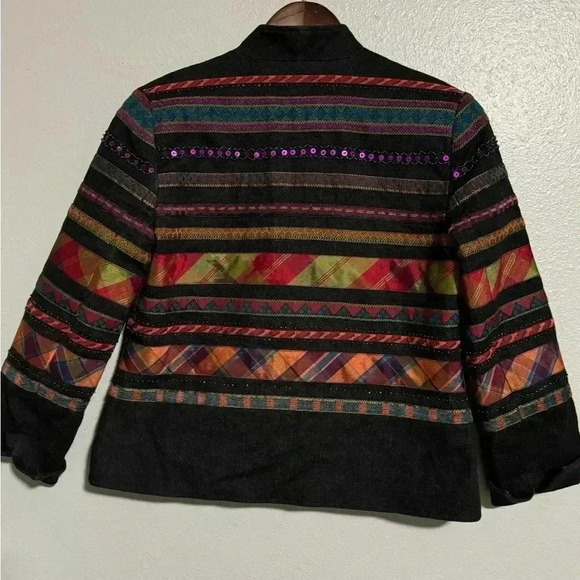 coldwater creek Black denim blazer jacket - Picture 2 of 10